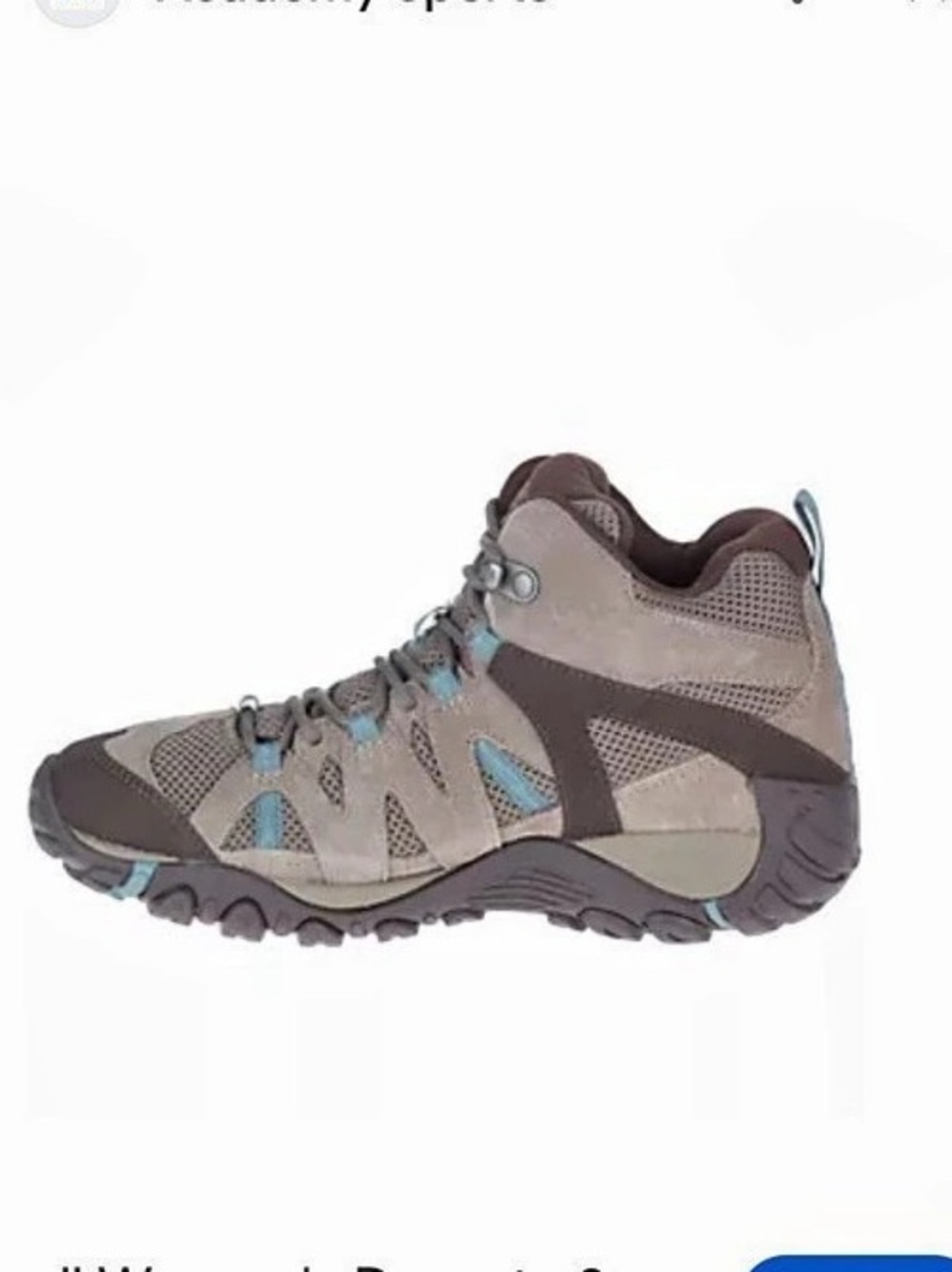 Merrell Deverta 2 Mid Waterproof Hiking Boots Falcon/Trooper size 7.5 New